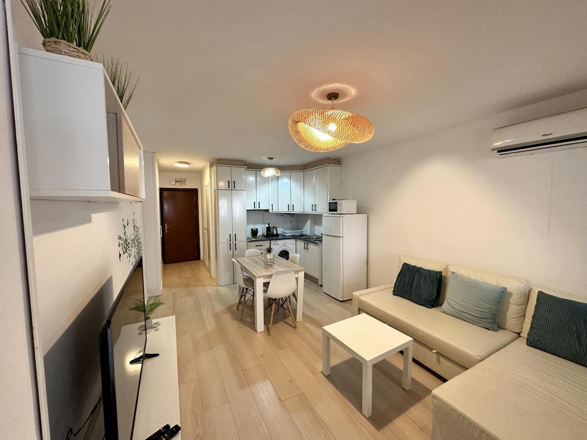 Ver1 - Terraza - 1 Dorm - Wifi - Centro A 100 Metros - Playa A 600 Metros トレモリノス エクステリア 写真