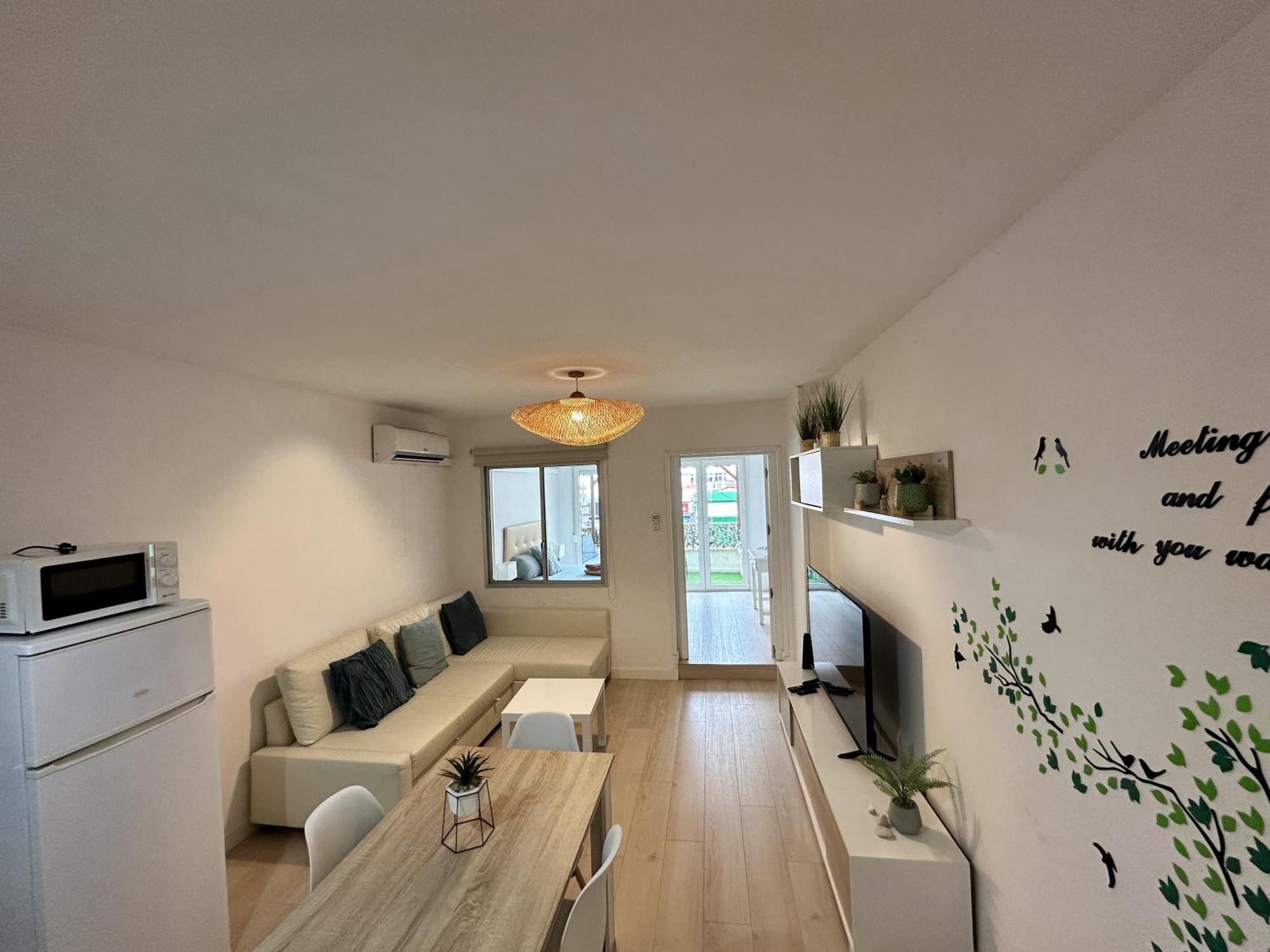 Ver1 - Terraza - 1 Dorm - Wifi - Centro A 100 Metros - Playa A 600 Metros トレモリノス エクステリア 写真